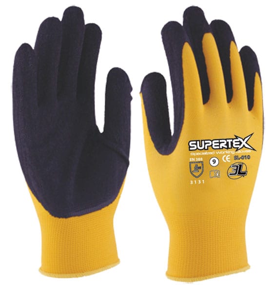 Guante látex nylon supertex 8