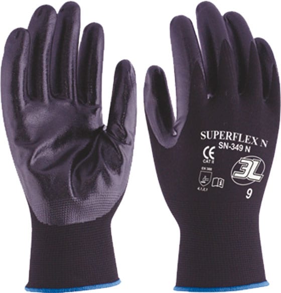 Guante nylon nitrilo superflex n 10
