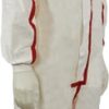 Buzo desechable p4565 m blanco/rojo