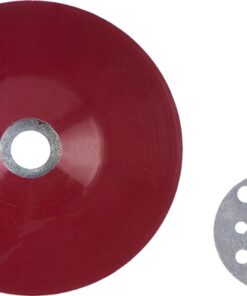 Plato plano rojo acabado 125 mm