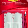GANCHO COMMAND 17081 2U+4TIRAS BLANCO