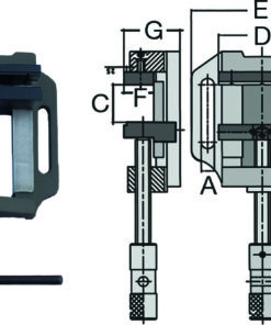 MORDAZA PRISMATICA FTX-100N-MT 105X096MM