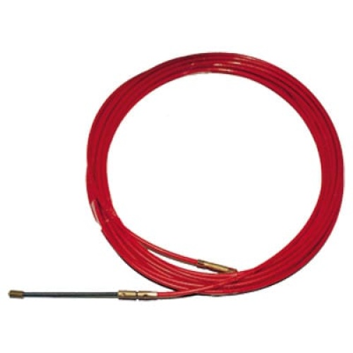 Cinta pasa-hilo acero/nylon 4mm-15m roja