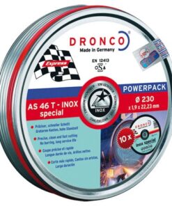 Disco dronco caja 10 unidades as60tinox lifetime plus 230x1,90x22,2