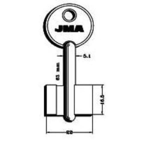 Llave gorja latón 16g 