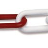 Cadena plástico 30260 8x49mm 25m rojo/blanco