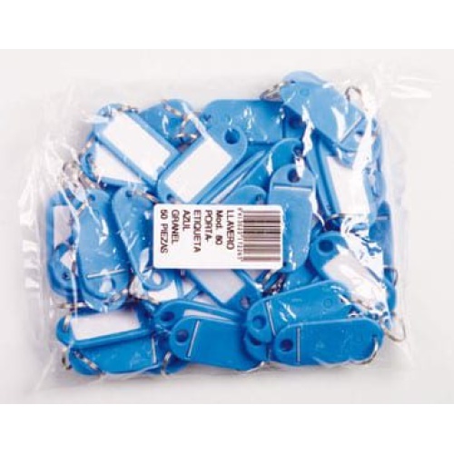 Llavero portaetiquetas 80 azul oscuro