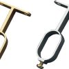 Soporte tubo armario 8 30x15mm oro