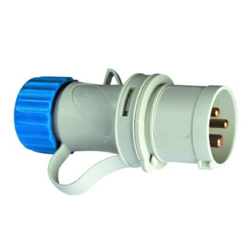 Clavija cetac 2p+t 220v 32a azul