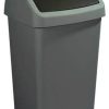 UNIVERSAL CONTENEDOR-CUBO GRIS BASCULANTE 50L