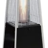 Estufa exterior piramide negro etba0021