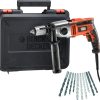 Black+decker taladro percutor kr1102ka-qs + accesorios