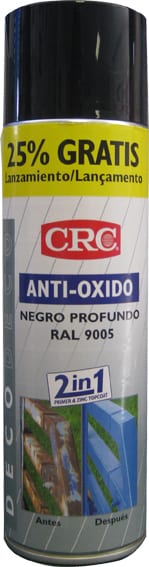 Spray antióxido 500ml negro ral 9005