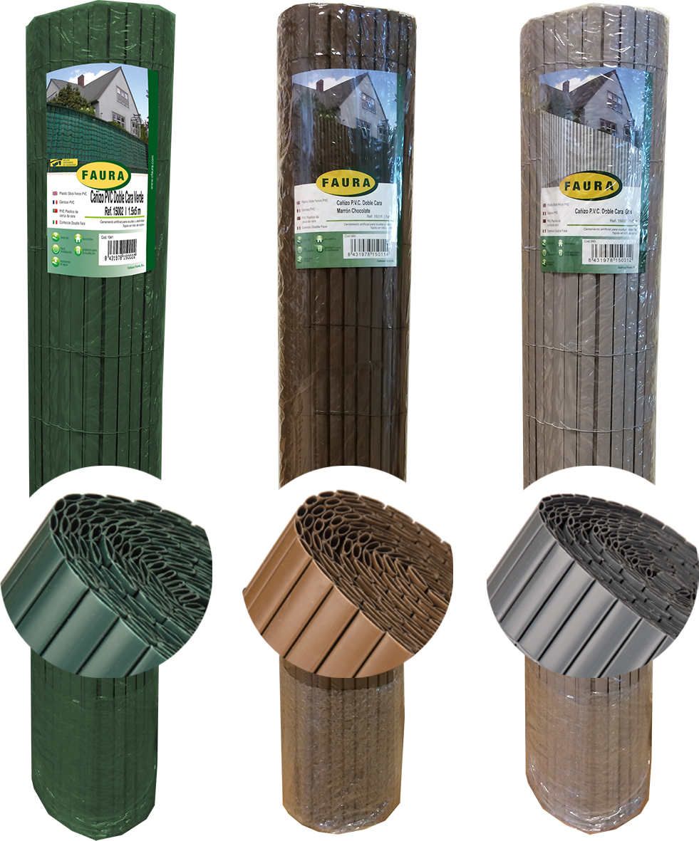 CAÑIZO PVC D/C 15121 VERDE 1,0X3M