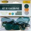 KIT FIJACION PVC MARRON(26CLIPS)