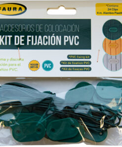 KIT FIJACION PVC ANTRACITA (26CLIPS)