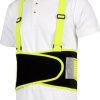 Faja con tirantes alta visibilidad wfa305 l negro/amarillo