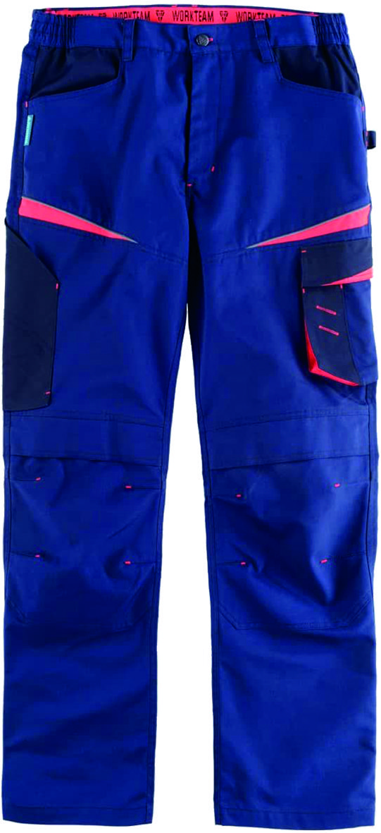 PANTALON WF2750 MARINO/ROJO T-L