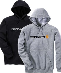 CARHART Sudadera loose fit con capucha NEGRA S