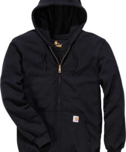 CARHARTT Sudadera LOOSE FIT Capucha y Cremallera E.K122 Negra T-XL
