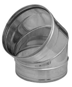 Codo sp inox 304 45º 120mm