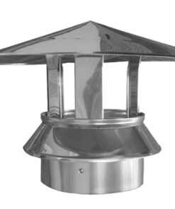 Sombrerete dp inox 304 con abrazadera  30x200mm