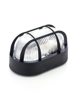 Aplique oval negro