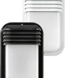 Aplique exterior ecoled vertical 18 w negro