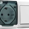 Interruptor conmutador+base ttl estanco 5126 16a-250v