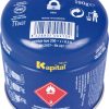 Cartucho gas kbut200n con válvula 190g/0,4l