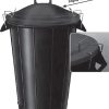 Cubo comunal goma negro nº7 90l sin tapa