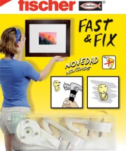 Colgador cuadros fast&fix 3 puntas 