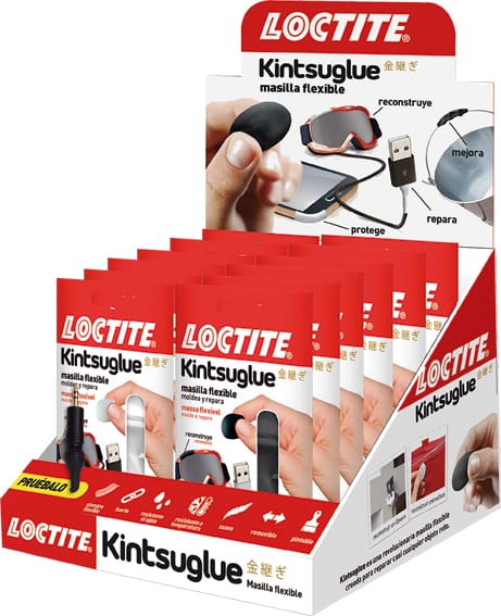 Kintsuglue expositor 16 ud mix blanco/negro