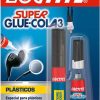 Super glue 3 plásticos 2g