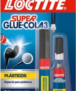 Super glue 3 plásticos 2g