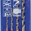 Juego 4 brocas porcelánico 4 piezas