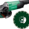 Amoladora g23-stwe + disco crt 2000w 230mm