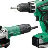 Taladro atornillador percutor dv14djl + amoladora g12sta(s) 
