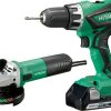 Taladro atornillador percutor dv18djl + amoladora g12sr4(s) 