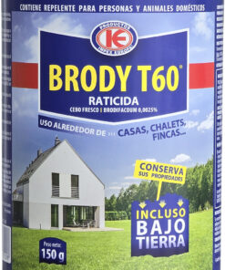 RATICIDA CEBO FRESCO BRODY T60 150GR