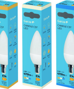BOMBILLA LED VELA 4,2W E14 470L 6500K
