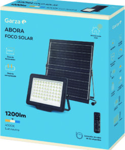 FOCO EXT LED SOLAR ABORA 1200LM 4000K