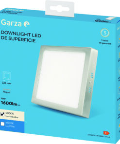 DOWNLIGHT CUADSUP 225MM 18W 4000K NIQUEL