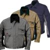 Cazadora stretch xxl azul/gris