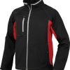 Cazadora softshell bolt m negro/rojo