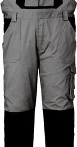 Pantalón peto stretch 8735c l gris/negro