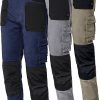 PANTALON STRETCH BEIGE/NEGRO 8730B T-XL