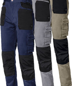PANTALON STRETCH GRIS/NEGRO 8730B T-L