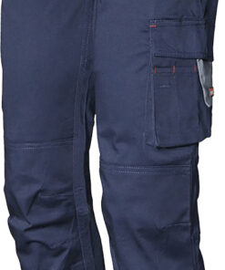 PANTALON STRETCH AZUL/GRIS 8731B T-XL