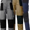 PANTALON STRETCH AZUL/NEGRO 8730 T-S